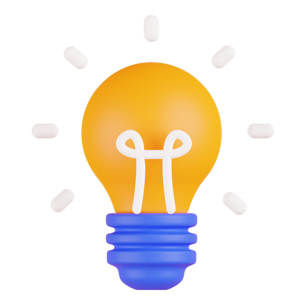 Idea 3D Icon PNG File